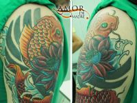 Carpa-koi-brazo-arm-flor-oriental-brazo-arm-tattoo-tatuaje-amor-de-madre-zamora