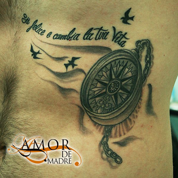 Brújula-frase-letras-lettering-compass-tattoo-tatuaje-amor-de-madre-zamora