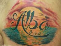 letras-letters-nombre-name-alba-fecha-date-tattoo-tatuaje-amor-de-madre-zamora-color-hombro-shoulder